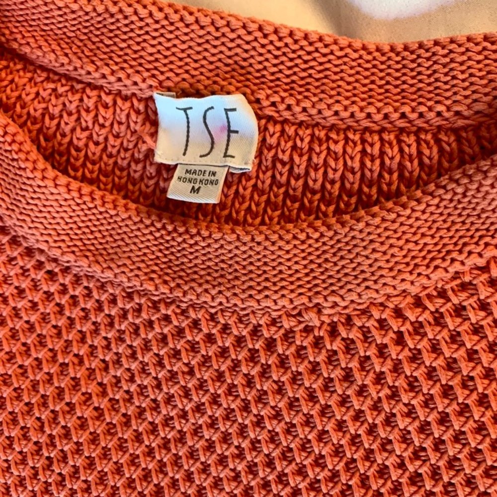 TSE Coral cotton sweater M. 2front pockets